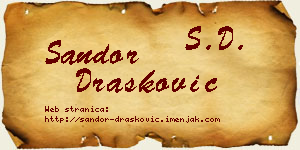 Šandor Drašković vizit kartica